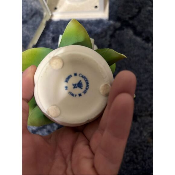 Capodimonte Italy White Centerpiece Floral Decor Candle Holder Farmhouse - Picture 8 of 11